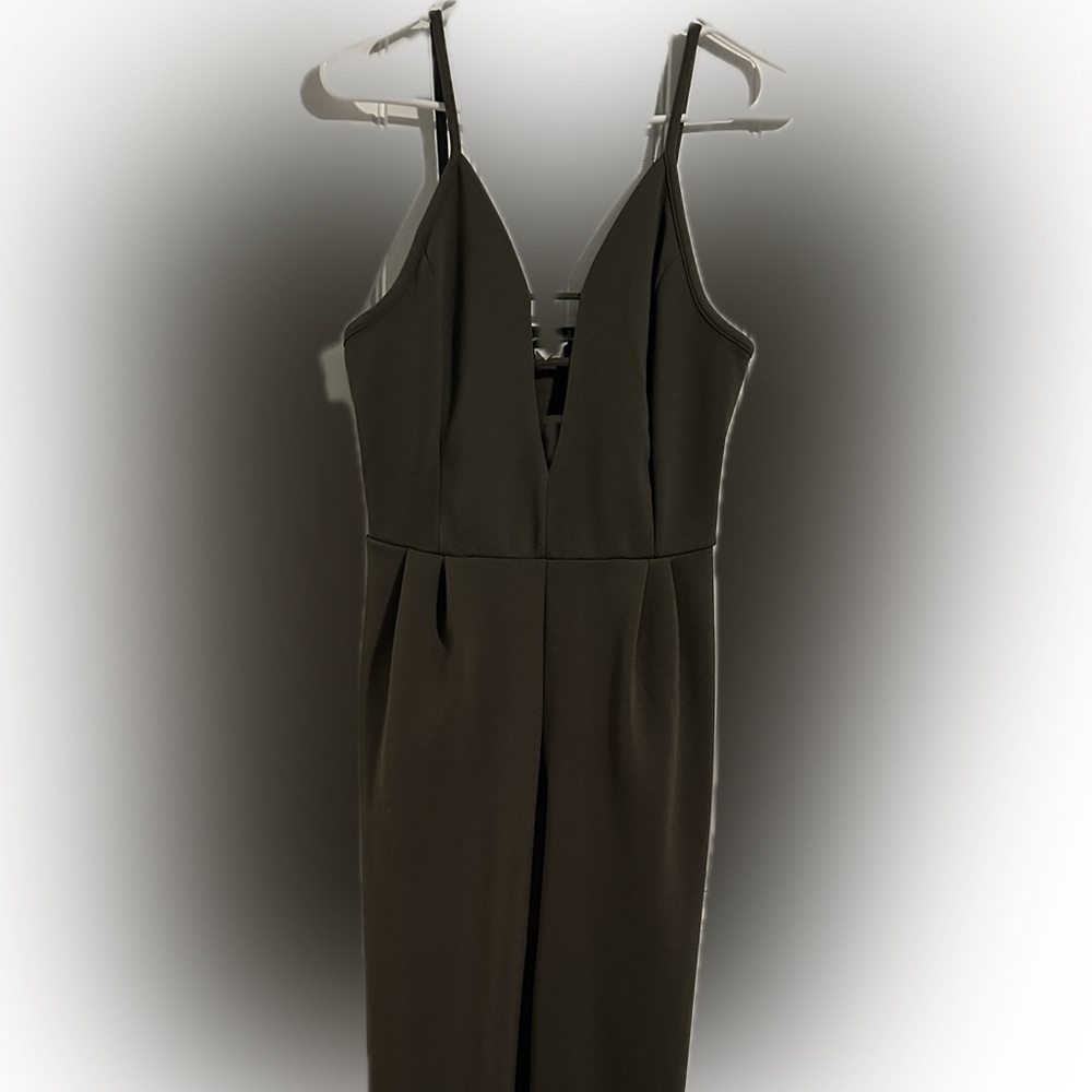 French Atmosphere, Olive Green Romper size XL (runs a little smaller IMO)